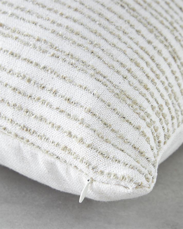 dungat Jacquard Husă Pernuță 45x45 cm Ecru - Bej.