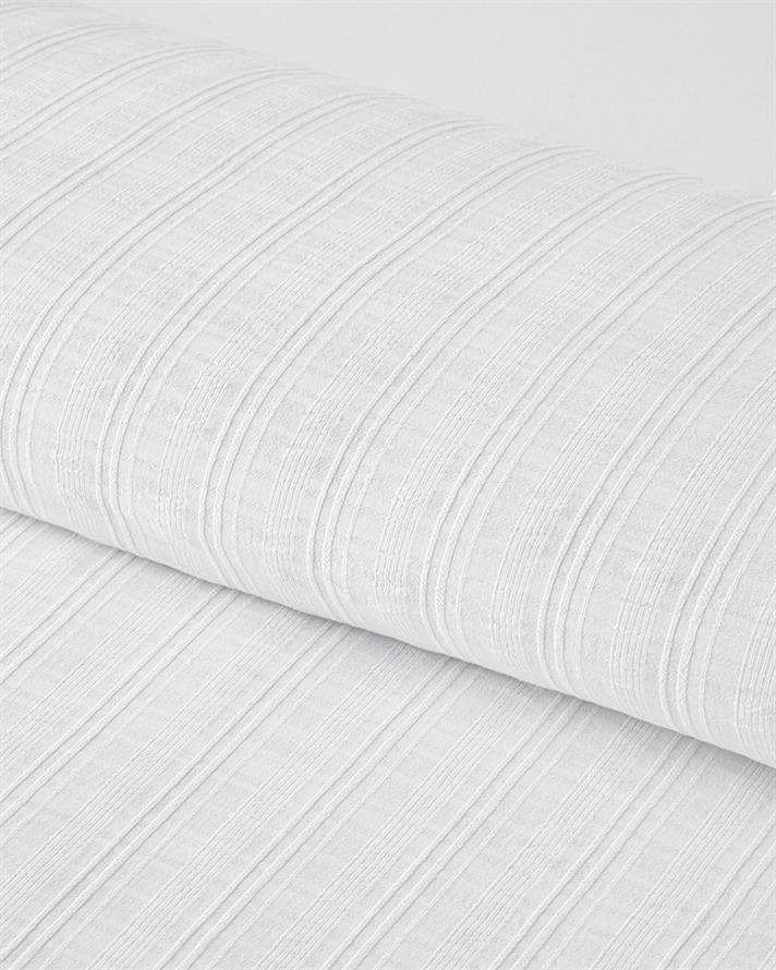 Breezy Escape Ecossaise bumbac Single Set Lenjerie De Pat 160x220 cm Alb