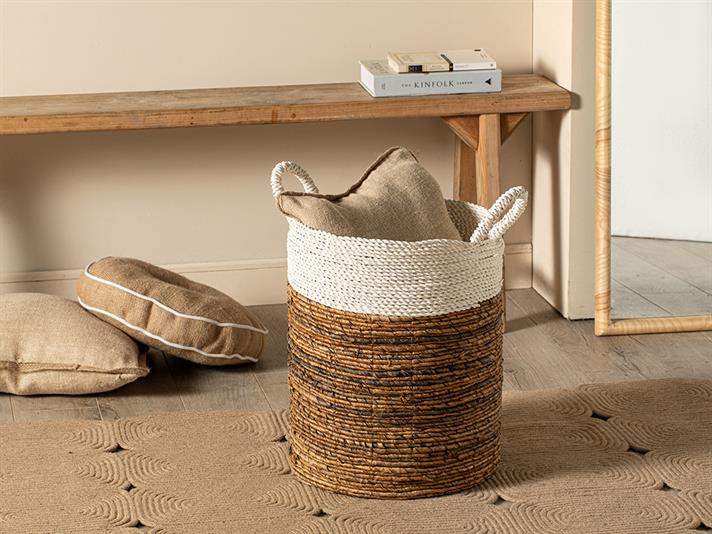 Edela Coș , 36*47*54 Cm, Gri-Albastru