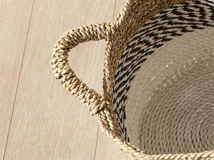 Cos depozitare, Edge, rachita, 32x32x35 cm, alb-maro