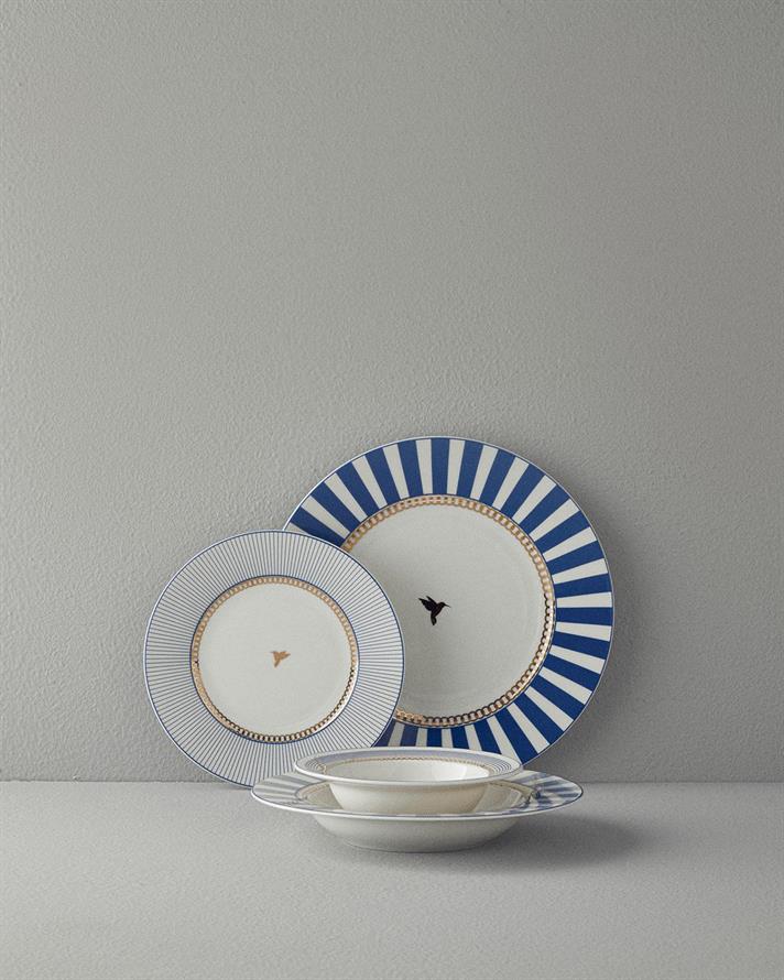 Effect Porțelan Set De Farfurii 24 piese 6 persoane Bleumarin