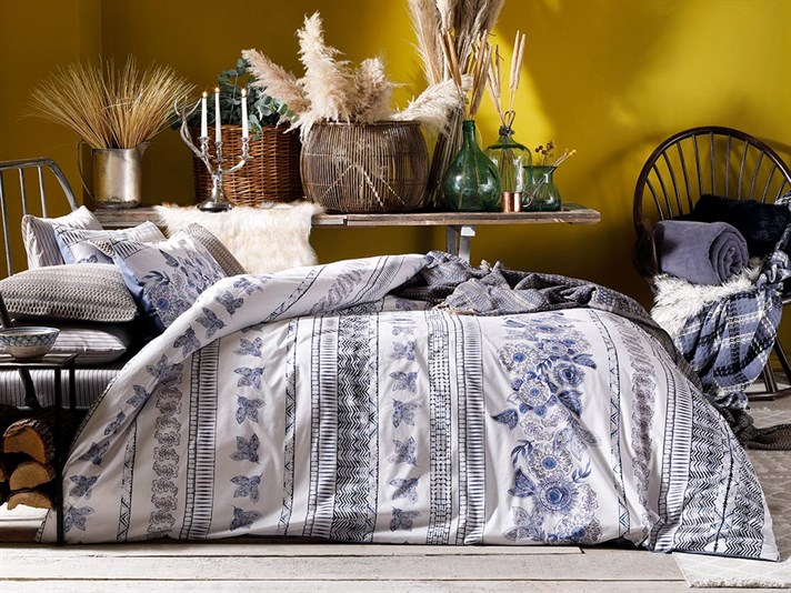 Eidol la Cottony Double Person  SET LENJERIE DE PAT 200x220 cm Albastru.