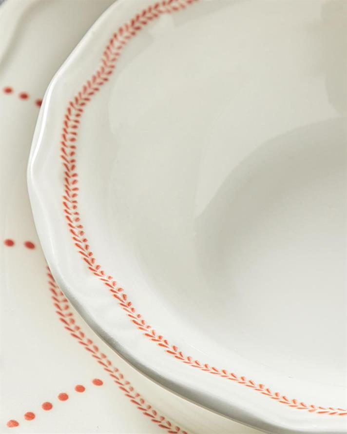 Elephant Porcelain Bowl 17 cm Red
