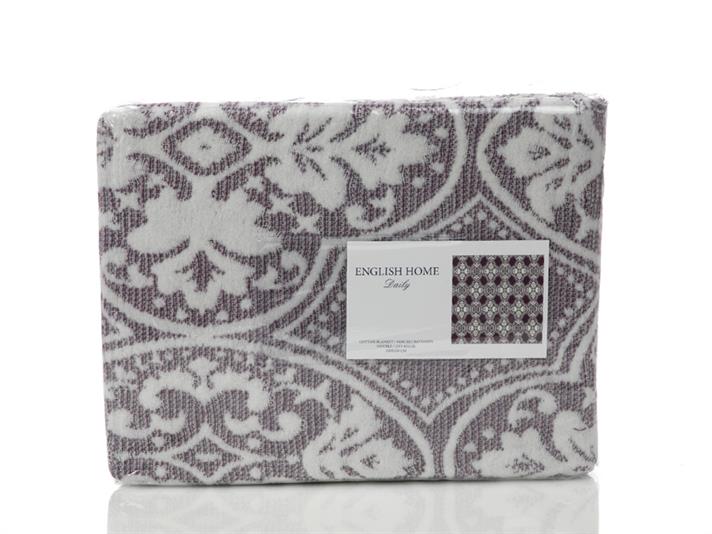 Eleganța Damask  Waffle Double Person  PĂTURĂ 200x220 cm Violet.