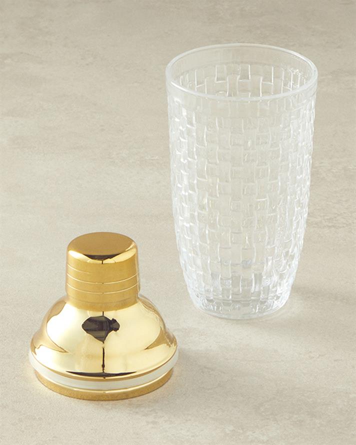 Elegant Cocktail Sticlă Cocktail Shaker 360 ml Gold