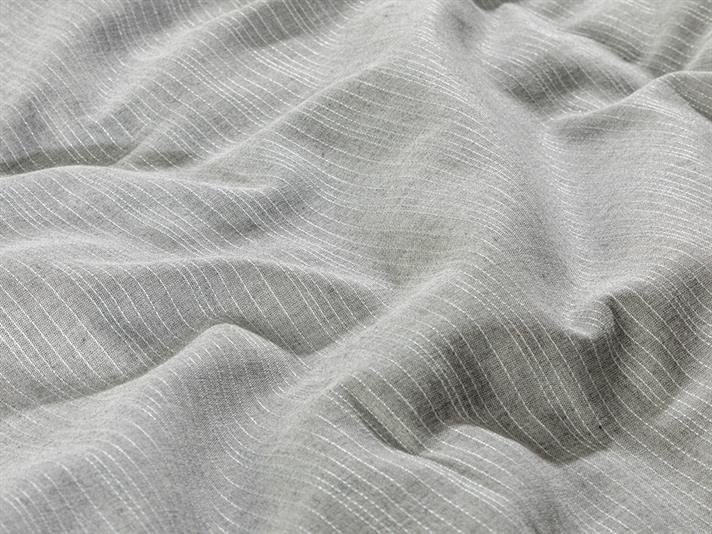 Lenjerie de pat completă, king size, Elegant Gleam, bumbac-viscoză-poliester, 240x220 cm/ 180x200 cm/ 50x70 cm, argintiu