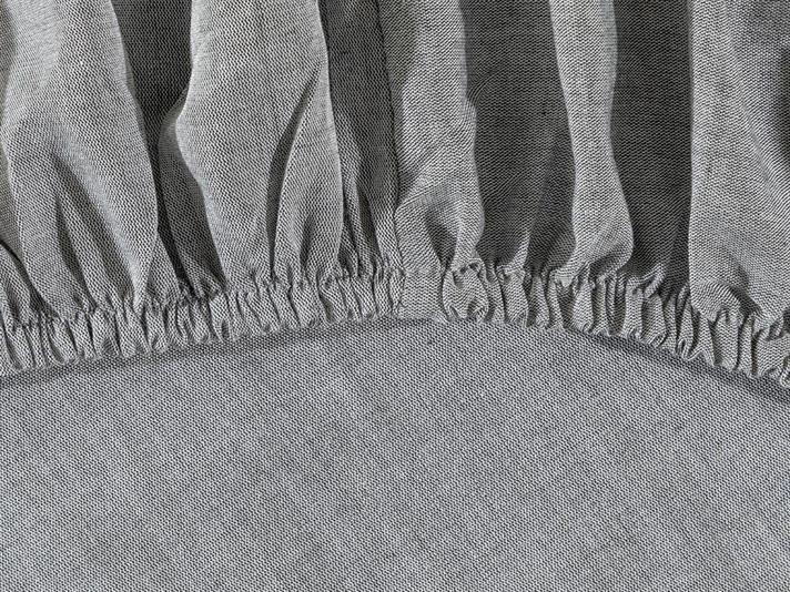 Lenjerie de pat completă, king size, Elegant Gleam, bumbac-viscoză-poliester, 240x220 cm/ 180x200 cm/ 50x70 cm, argintiu