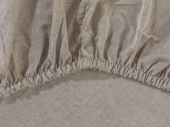Elegant Gleam Shiny Vopsit în Fire Single Set Lenjerie De Pat 160x220 cm Bronz