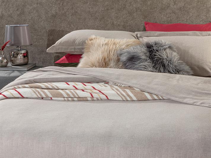 Elegant Gleam Shiny Vopsit în Fire Single Set Lenjerie De Pat 160x220 cm Bronz