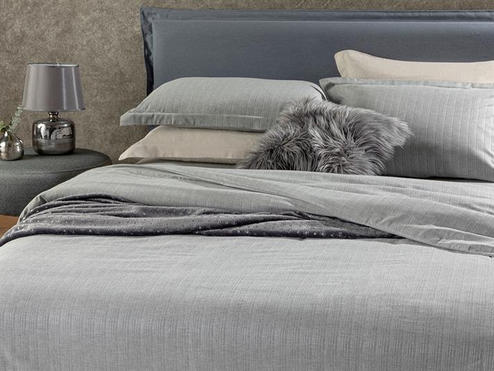 Elegant Gleam Shiny Vopsit în Fire Single Set Lenjerie De Pat 160x220 cm Argintiu