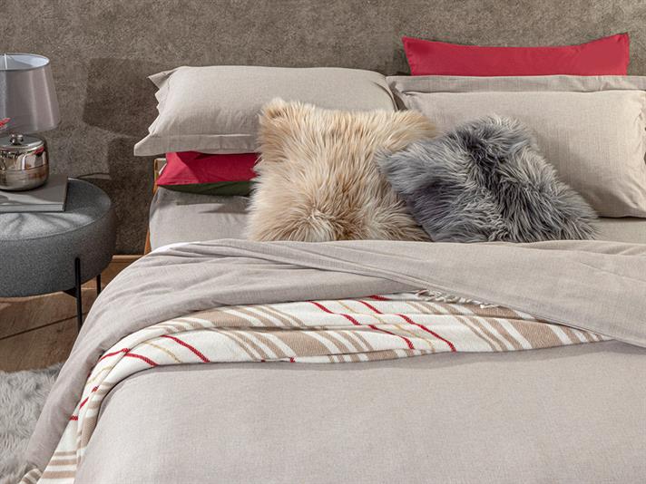 Elegant Gleam Shiny Vopsit în Fire Single Set Lenjerie De Pat 160x220 cm Bronz