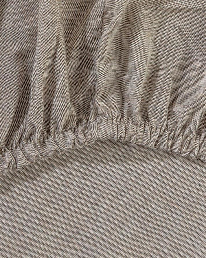 Elegant Gleam Shiny Vopsit în Fire Double Set Lenjerie De Pat 200x220 cm Bronz