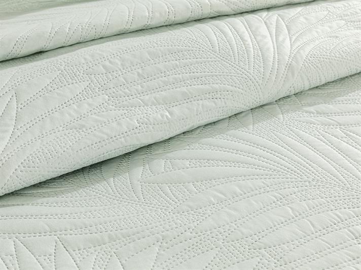 Elegant Leaf Dublu Cuvertură Multifuncțională 200*220 Cm Verde marin