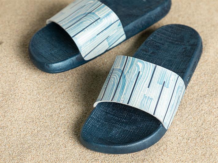 Elegant Lines Women Beach Slipper 38 Navy Blue