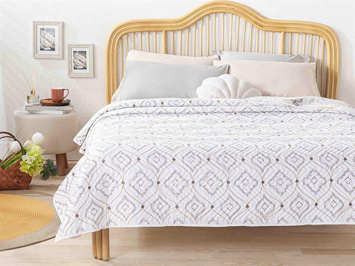 Elegant Lines Dublu Cuvertură Multifuncțională 200*220 Cm Roz pal