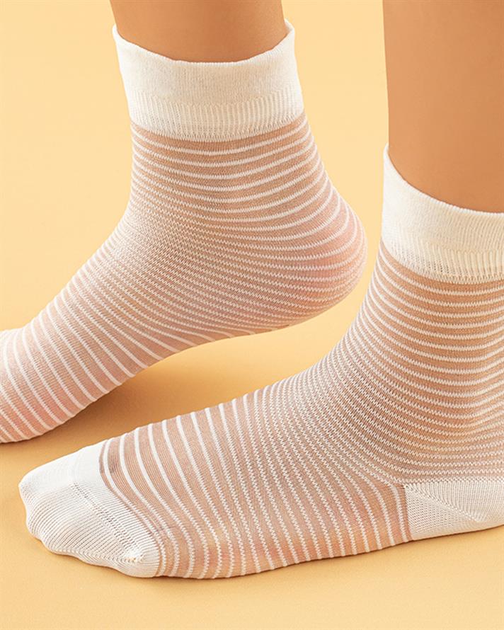 Elegant Lines Women Stockings 36-40 Ecru