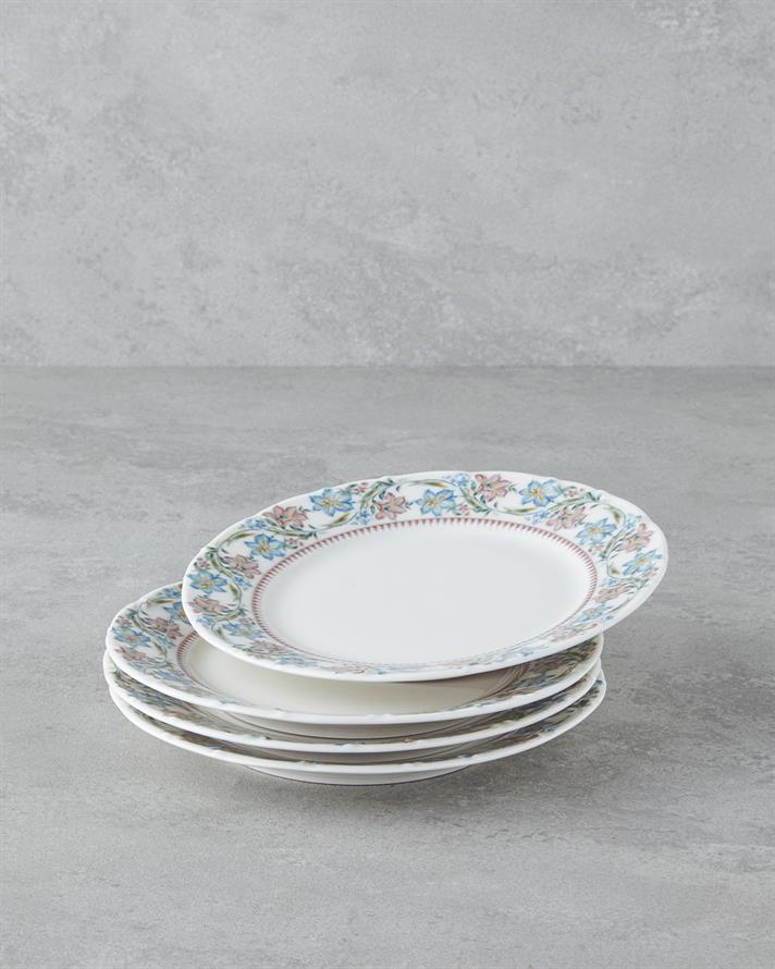 Elegant Porțelan Cu 4 Piese Farfurie De Tort 19 cm Colorat