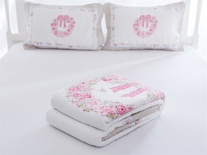 Elias  Patchwork For One Person  SET CUVERTURĂ DE PA 160x240 cm Pink