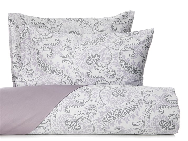 elită Bumbac Satinat Double Set Lenjerie De Pat 200x220 cm Lila