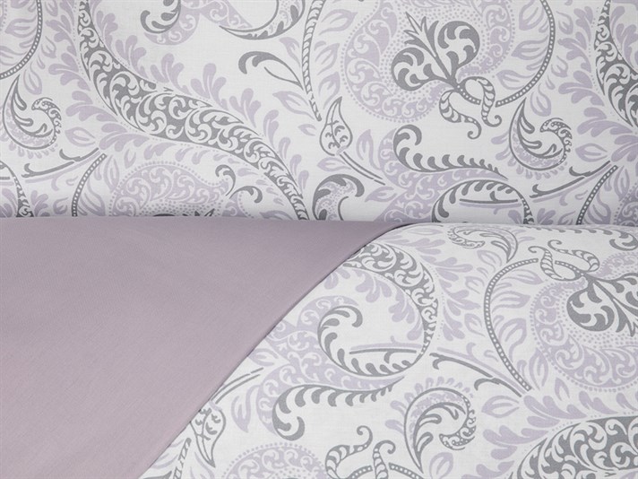 elită Bumbac Satinat Double Set Lenjerie De Pat 200x220 cm Lila