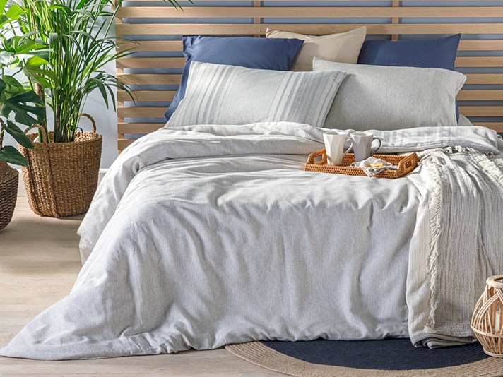 Elite Diamond Fire Pictate King Size Set Lenjerie De Pat 240*220 Cm Gri