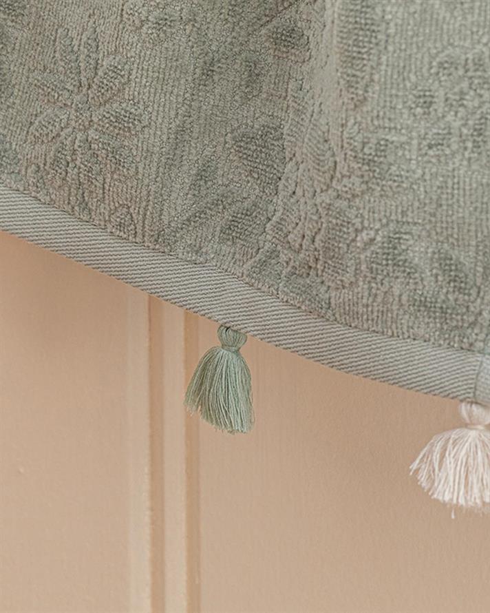 Elite Prosop De Mână Catifea Jacquard, Bumbac, 30*40 Cm, Albastru Deschis - Roz