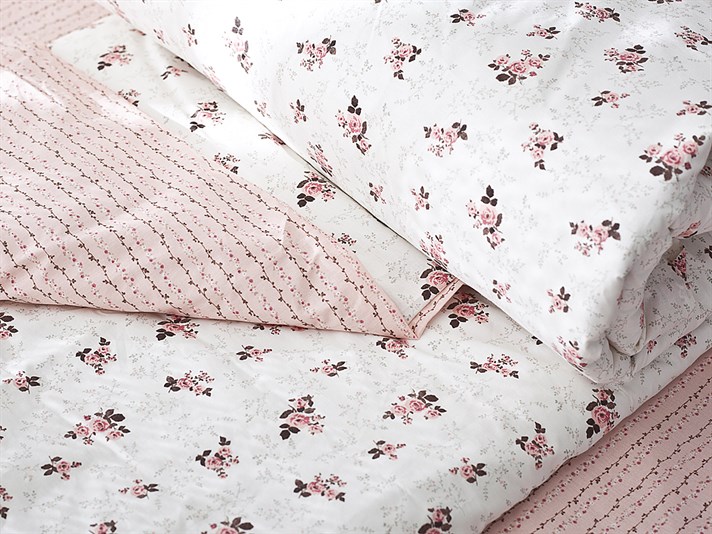 Elmina Cu Bumbac Single Lenjerie De Pat 160x220 cm Crem.
