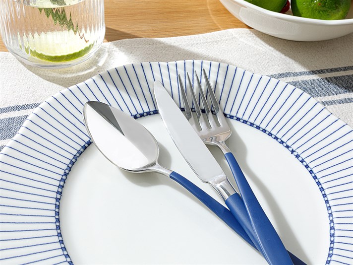 Eloise 18/10 Stainless Steel 18 pcs dining Cutlery Set 18 Pieces Silver