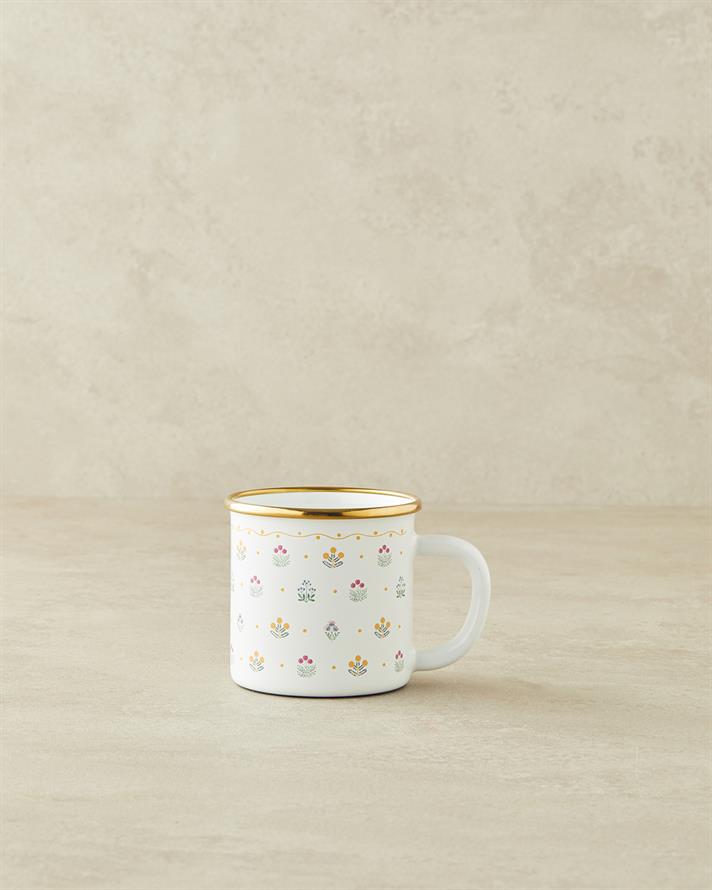 Retro Petite Email Cană 350 ml Alb