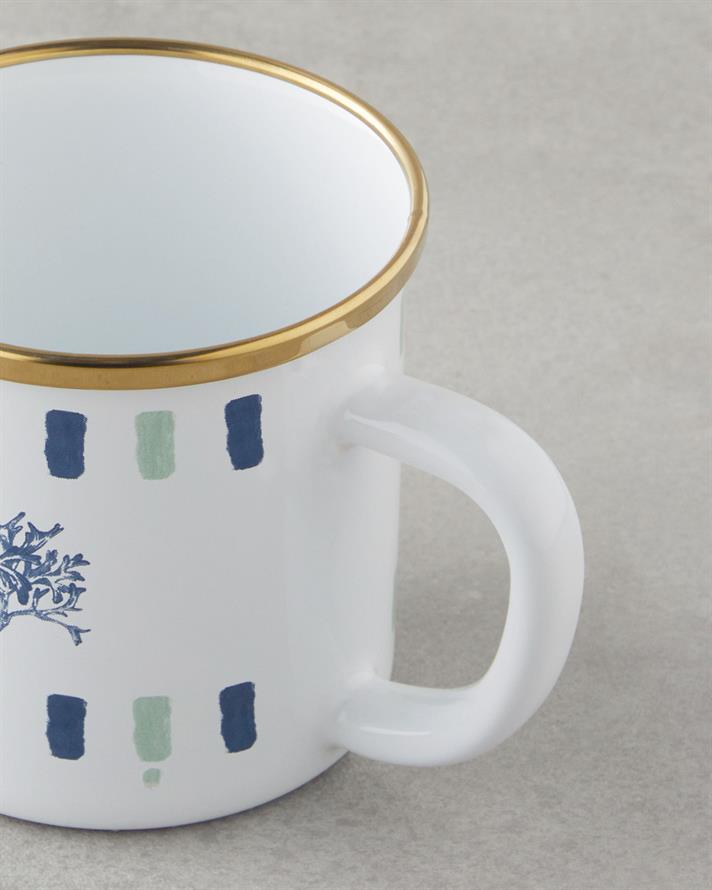 Mariscopia Email Cană 350 ml Albastru - Verde.