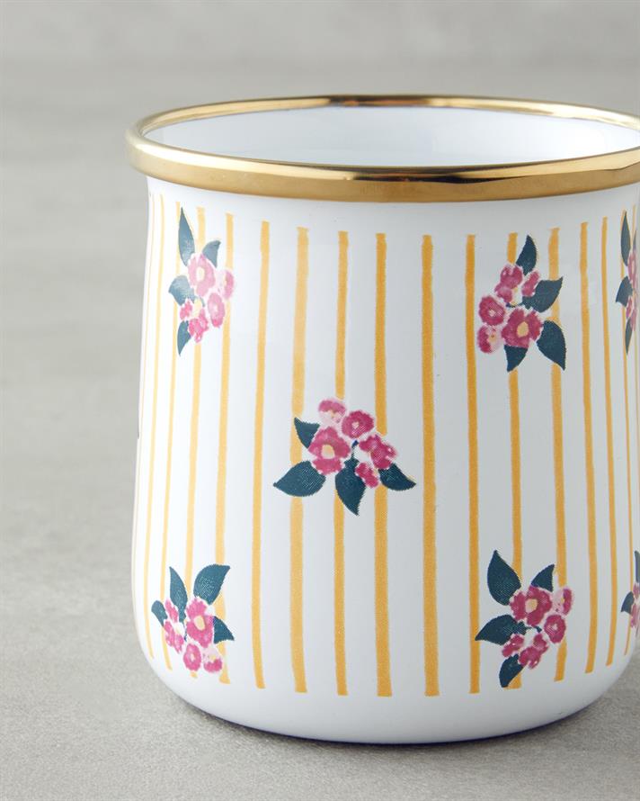 Vermilion Email Pahar 350 ml Galben-Roşu