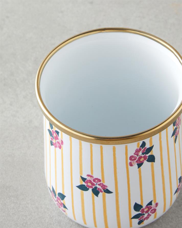 Vermilion Email Pahar 350 ml Galben-Roşu