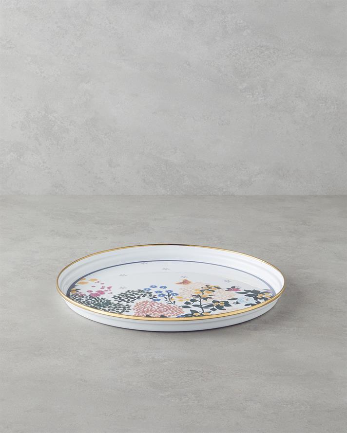 Artistic Flower Email Tavă 31 cm Colorat