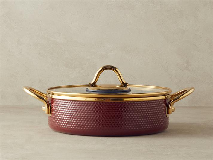 Email Tigaie 26 cm Bordo