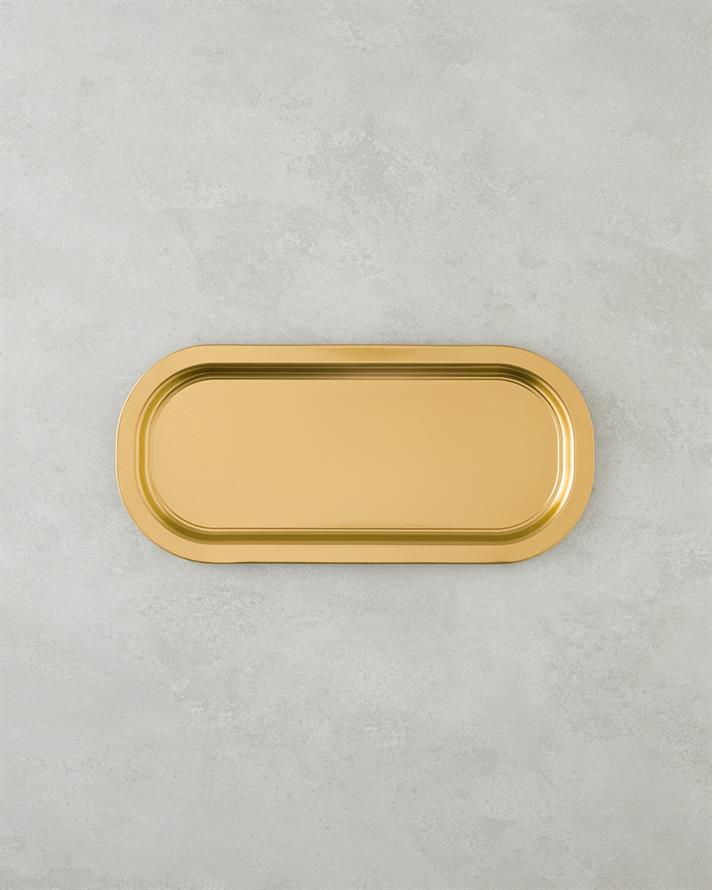 Emma Metal Tavă 16x35 cm Gold