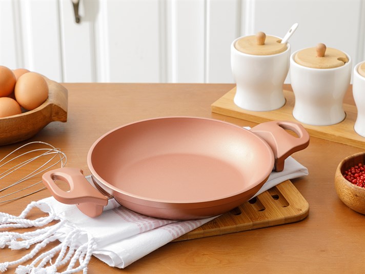 Emma Granite Single Shallow Frying Pan 20 cm Bronze