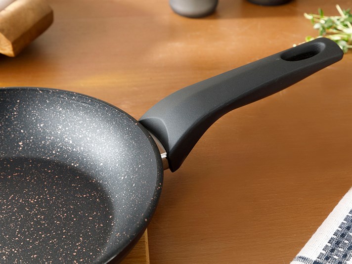 Emma Granite Single Fry Pan 22 cm Black