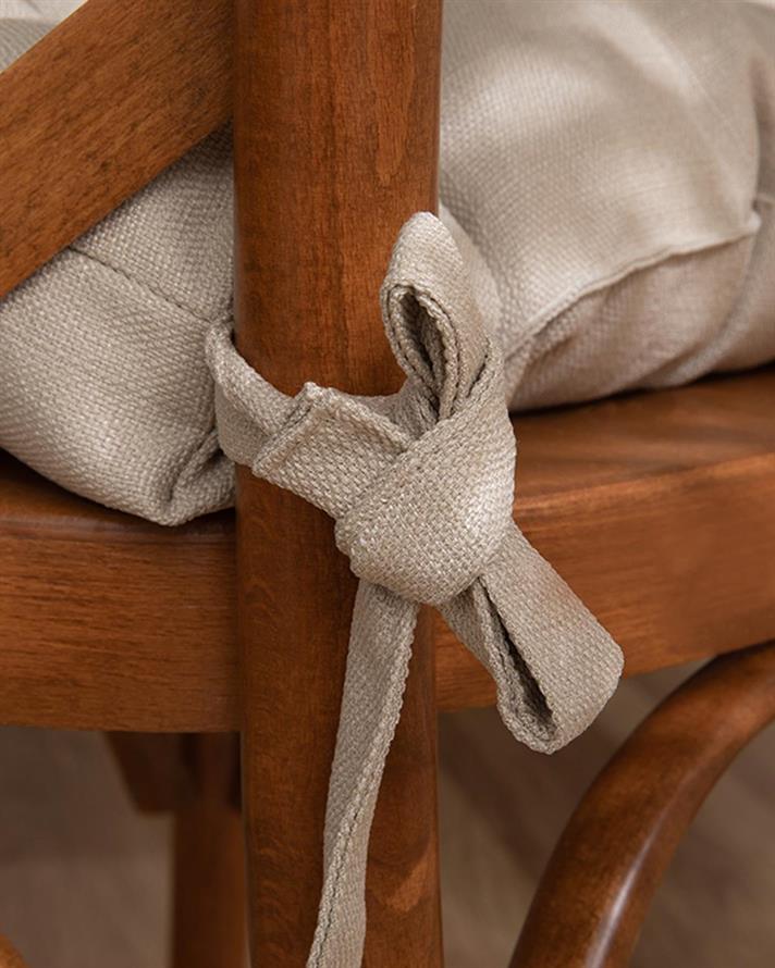 Enric Poliester Pernă Scaun 40x40 cm Bej