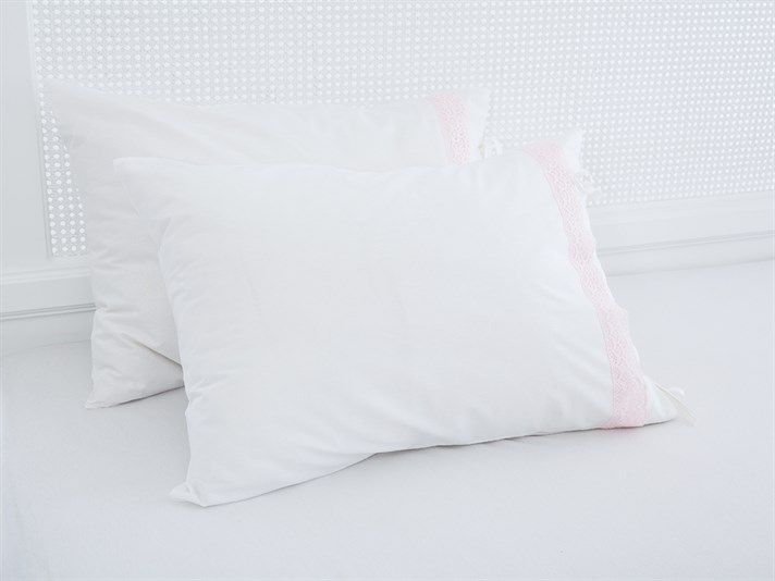 Enya Cu Kopanaki Cu 2 Piese Față De Pernă 50x70 cm Roz