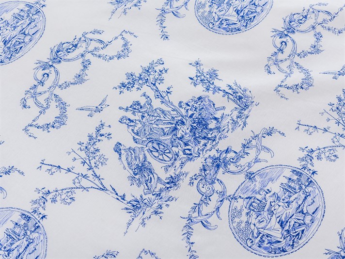 Epoca antică Cu Bumbac Single Din Bumbac Lenjerie De Pat 160x220 cm Bleumarin
