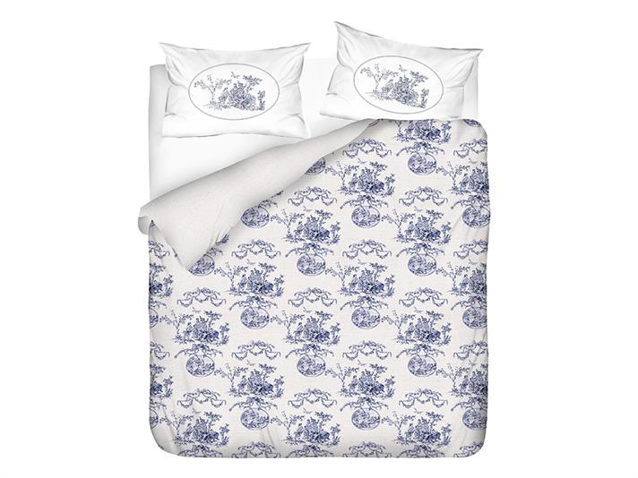 Epoca antică Imprimat Double Set Pătură De Vară 200x220 cm Albastru