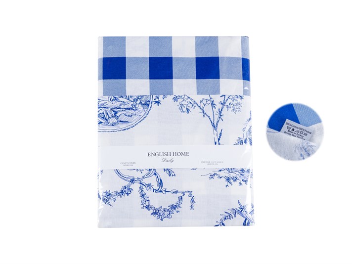 Epoca antică Cu Bumbac Double Lenjerie De Pat 200x220 cm Bleumarin