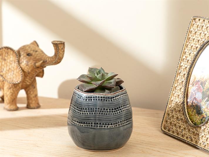 Erica Flowerpot 10,2x10,2x9 cm Blue