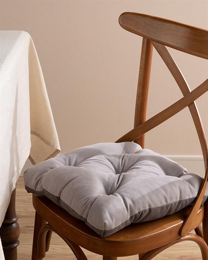 Este Cu Șireturi Pernă Scaun 40x40 cm Gri