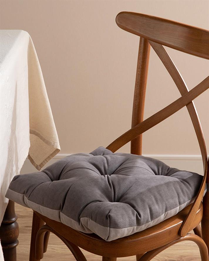 Este Cu Șireturi Pernă Scaun 40x40 cm Gri