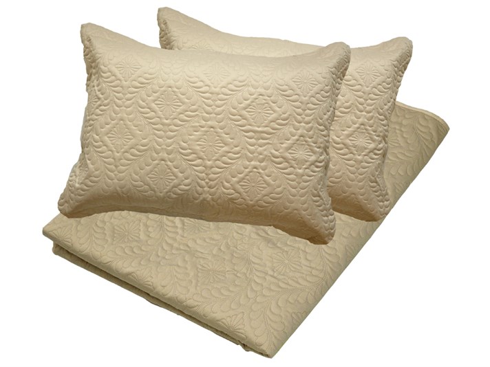 Eston  Satin Persoană dublă  SET CUVERTURĂ DE PAT 240x260 cm Burgundia-gri