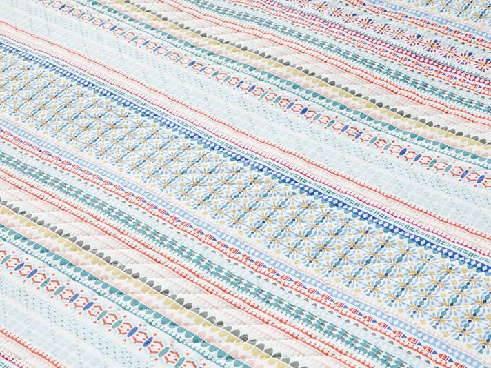 Ethnic Stripe Single Cuvertură Multifuncțională 160x220 cm Pudră