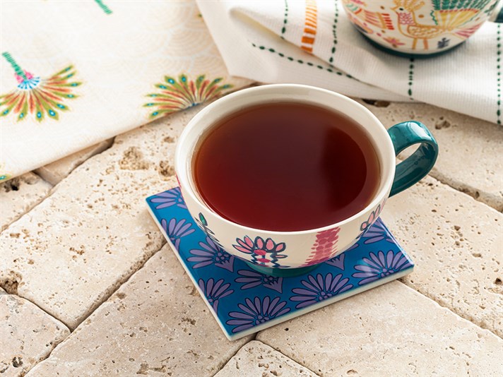 Exotic Art Silicone Coaster 10,8 cm Blue