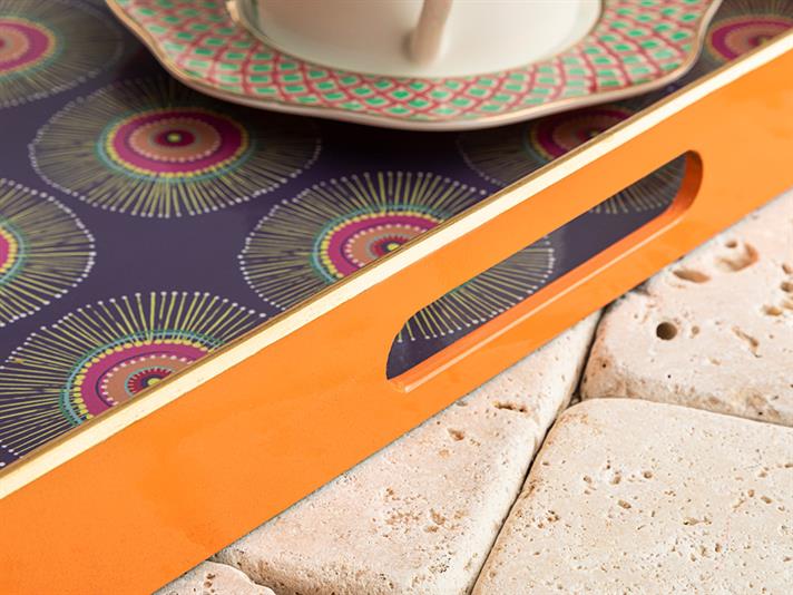 Exotic Circle PP Tray 35,5 cm Purple