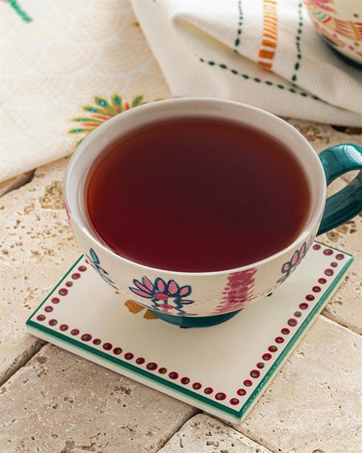 Exotic Flower Silicone Coaster 10,8 cm Colorful